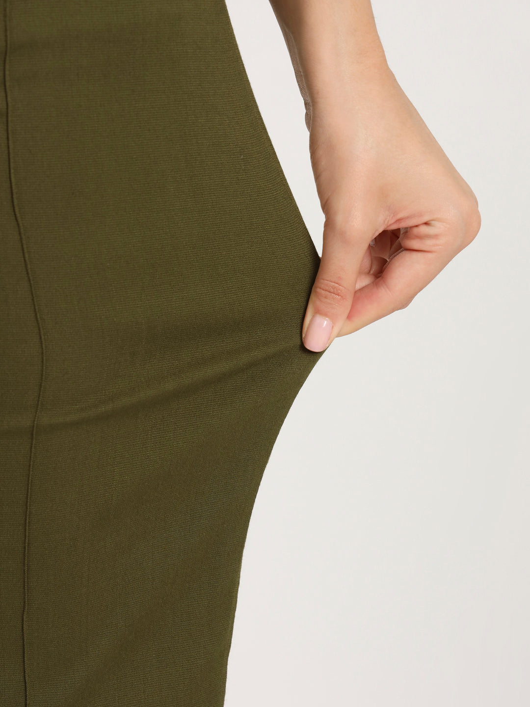 Olive Green Bell Bottom Pants