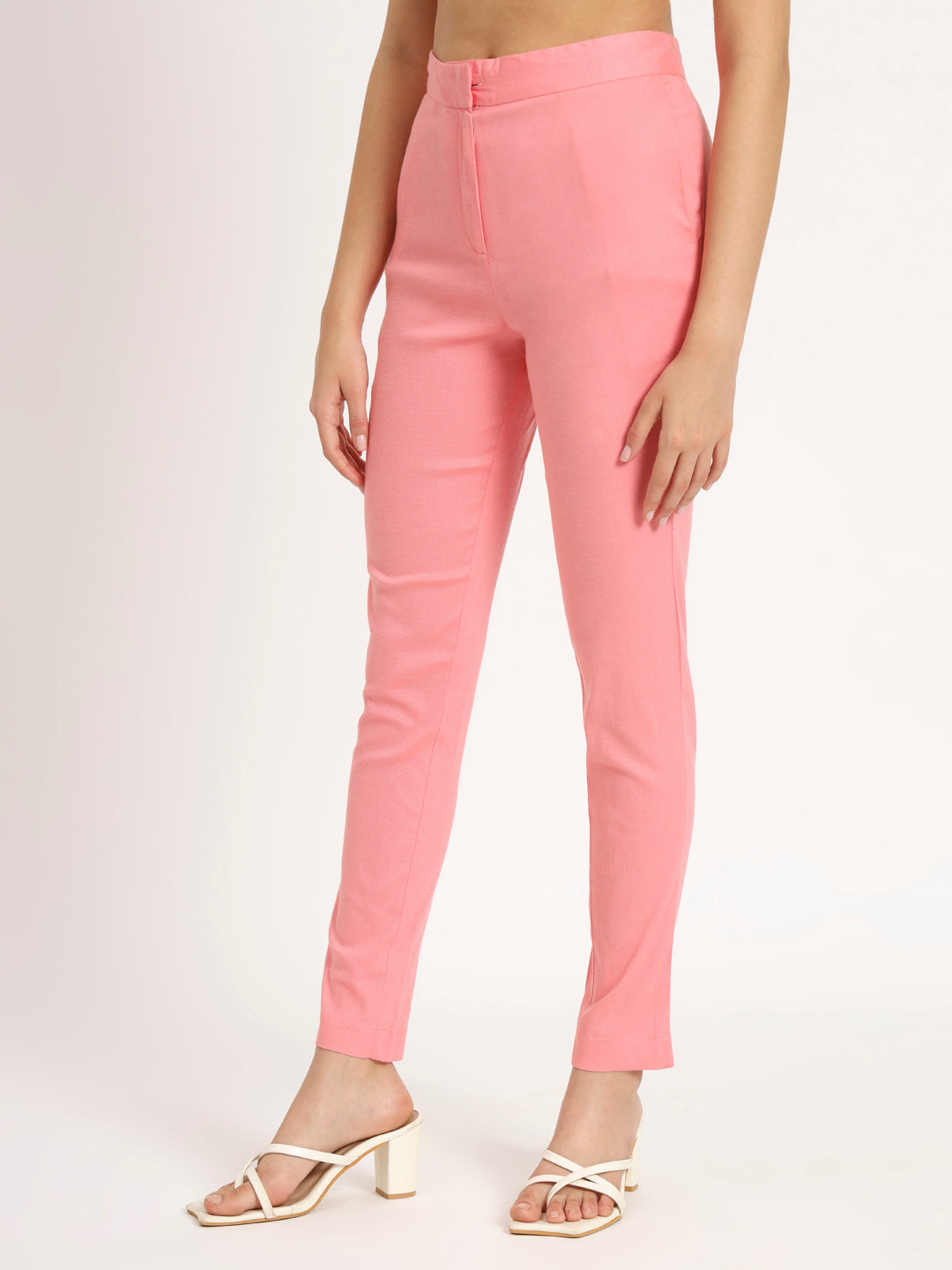 Blush Pink Colour Lycra Pants