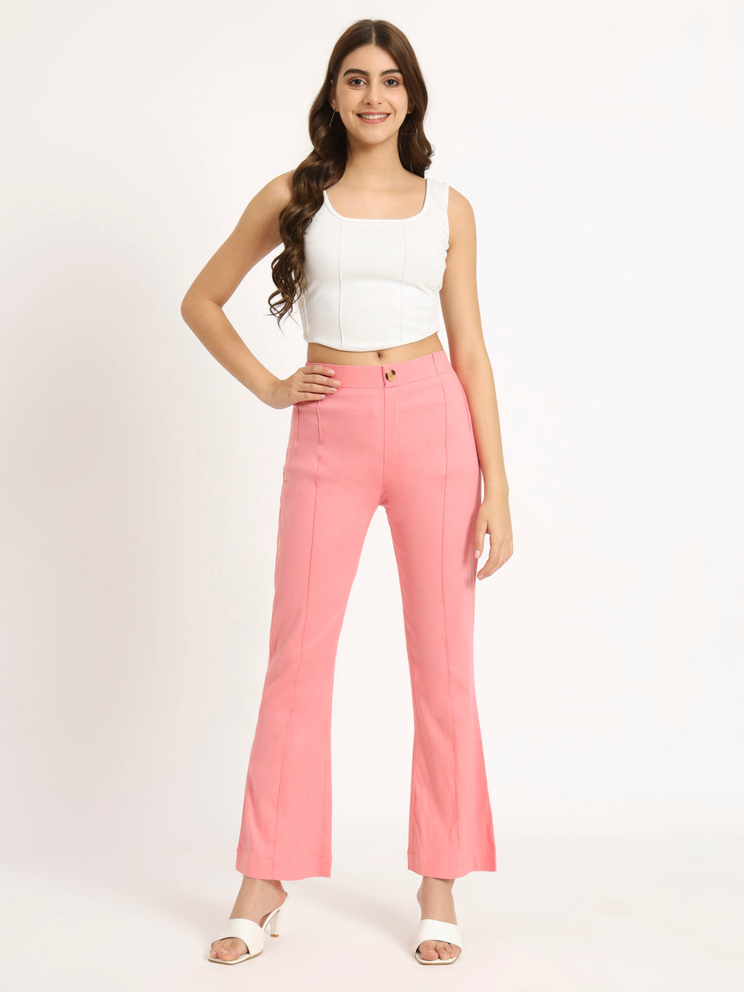 Pale pink trousers hi-res stock photography and images - Alamy