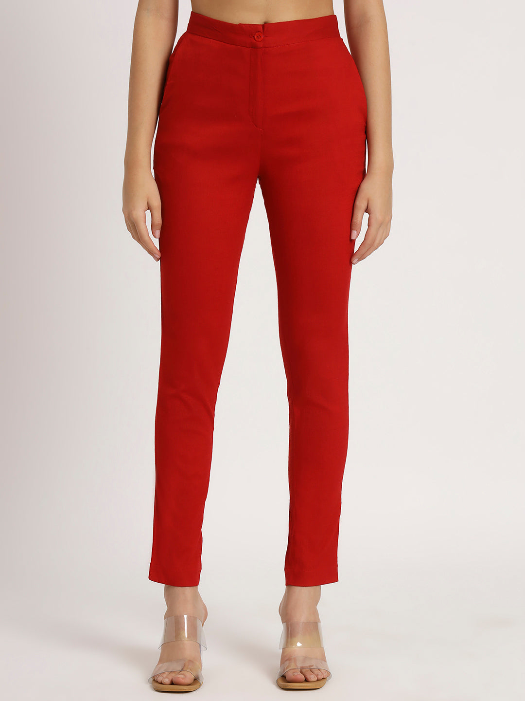 Lava Red Lycra Pants