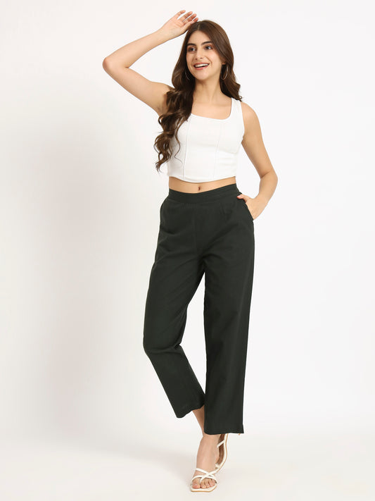 olive green cotton pants