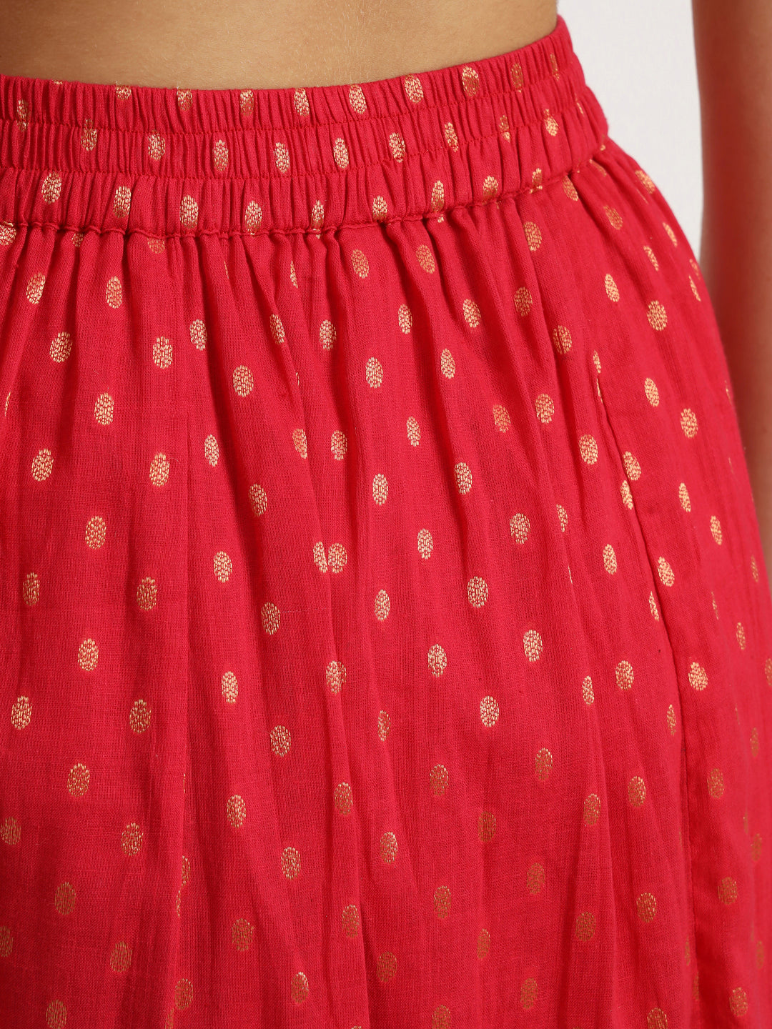 Persian Red Long skirt set