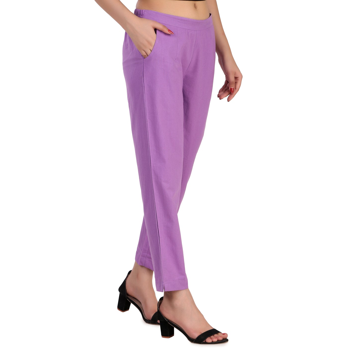 Lavender Cotton Pants